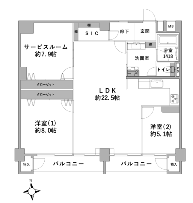茅ヶ崎市中海岸二丁目の売買物件