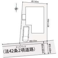 鎌倉市長谷一丁目の売買物件/建物配置図