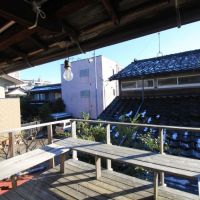 金沢市長町の賃貸物件/なんと２階に月見台(デッキ)が！経年劣化しているため、植栽置き場として