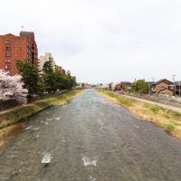 金沢市橋場町の賃貸物件/近くの天神橋より浅野川のビュー