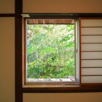 金沢市野町の賃貸物件/5.5畳和室の窓からも緑、緑