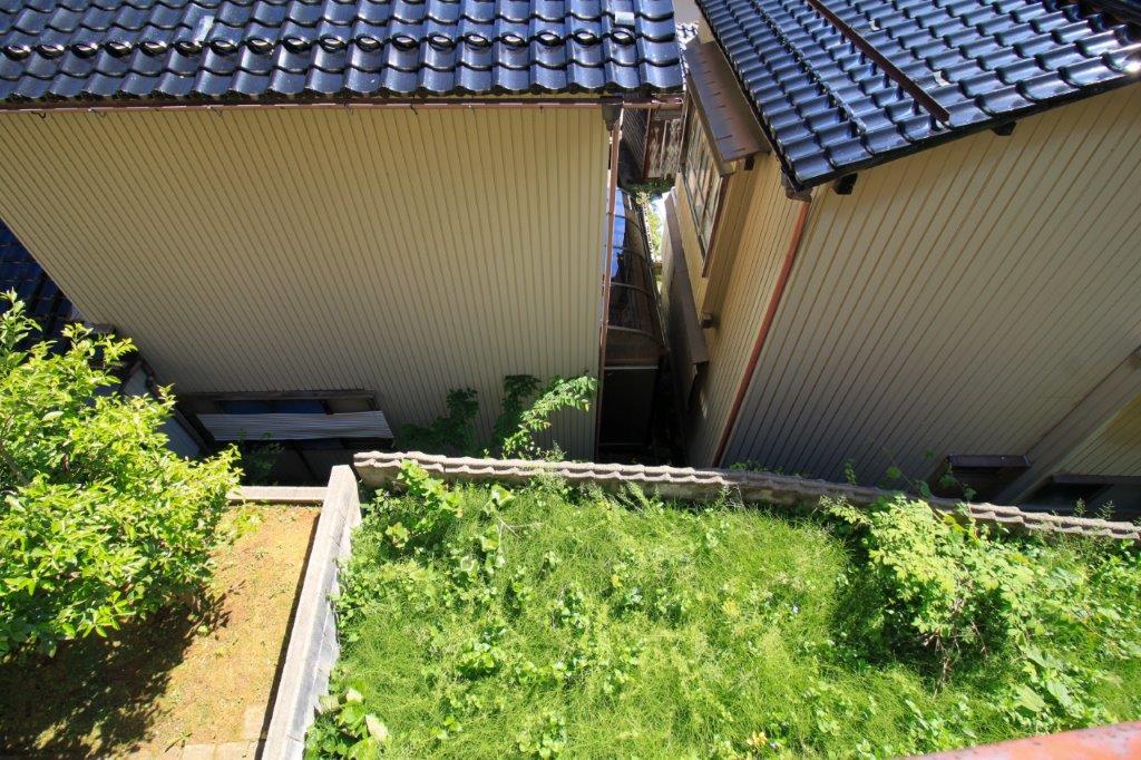 金沢市東山２丁目の賃貸物件/庭には陽光が良く入ります。そのため、草も元気になりやすい。