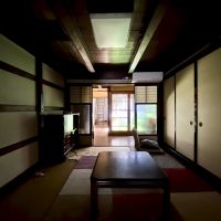 富山県射水市八幡町の売買物件/中庭から溢れる自然光