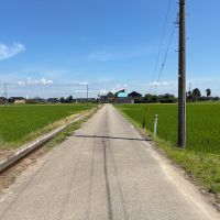 富山県砺波市の売買物件/前面の道路