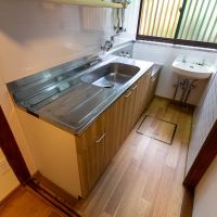 金沢市東山の賃貸物件/コンパクトです。冷蔵庫などの家電はリビングダイニングに配置想定