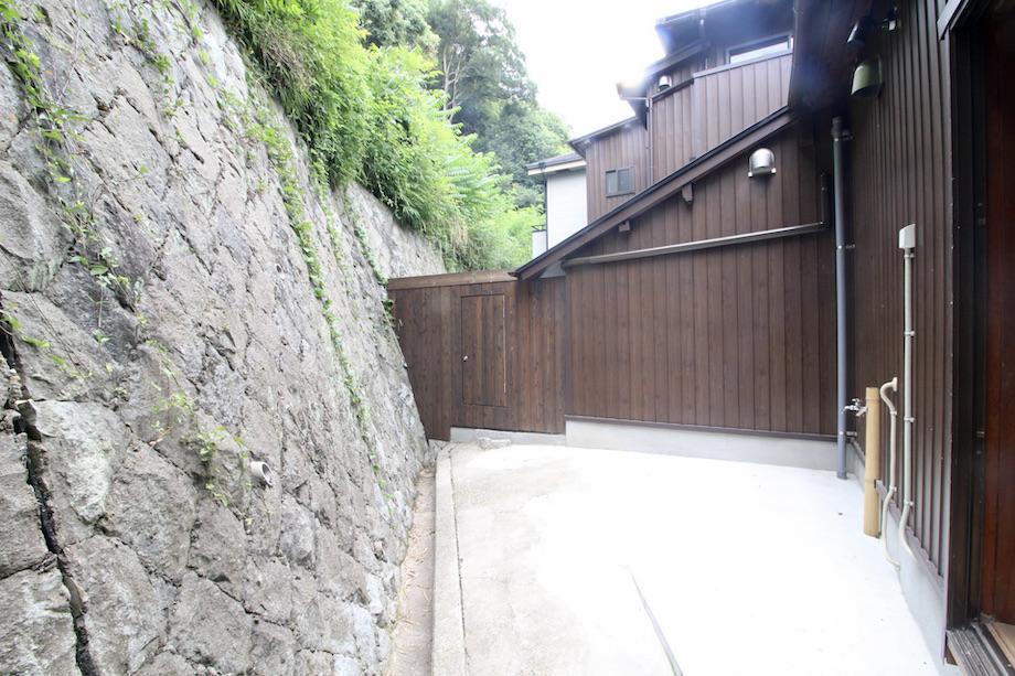 神戸市兵庫区上祇園町の賃貸物件/裏庭