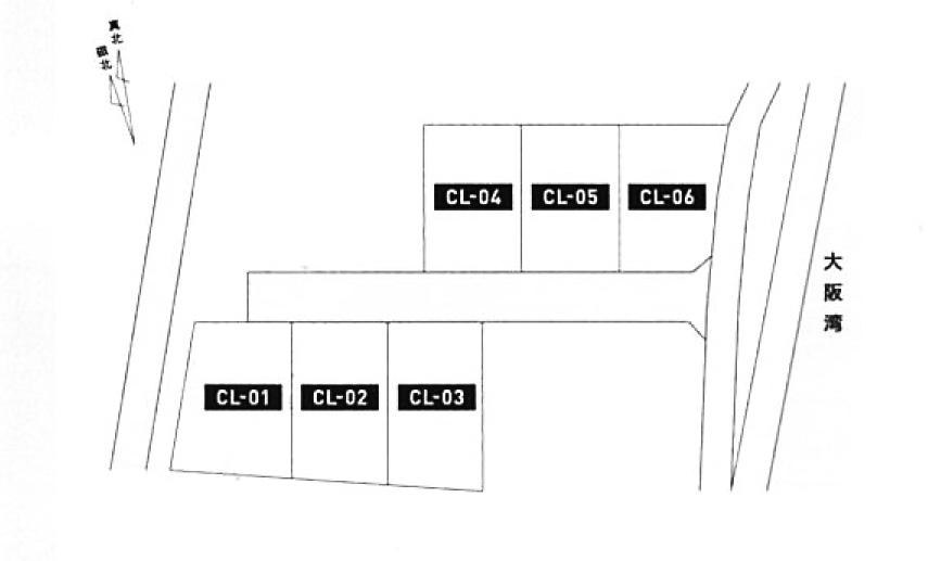 淡路市佐野の売買物件/6区画の募集です。※CL02〜CL06は成約済
