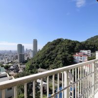 神戸市中央区熊内町の賃貸物件/2階バルコニーからの眺め