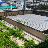 赤穂市　の売買物件/前庭にはウッドデッキを新設