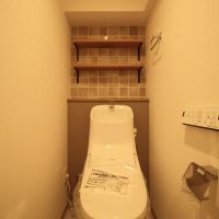 神戸市東灘区住吉山手の賃貸物件/トイレのタイルも必見です