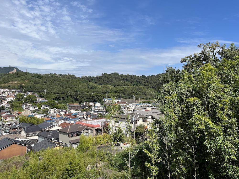 神戸市長田区丸山町の売買物件/高台のバス道からの景色