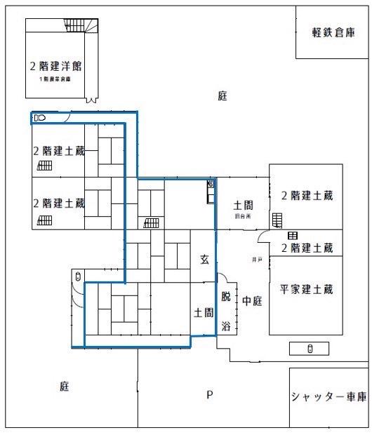 丹波市山南町の賃貸物件/青枠内の募集になります
