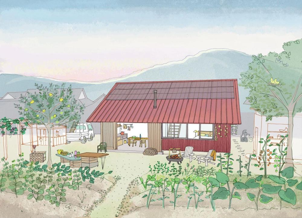 神戸市西区押部谷町細田の売買物件/広々とした菜園とキッチンでつながる小さな家（イメージプラン）
