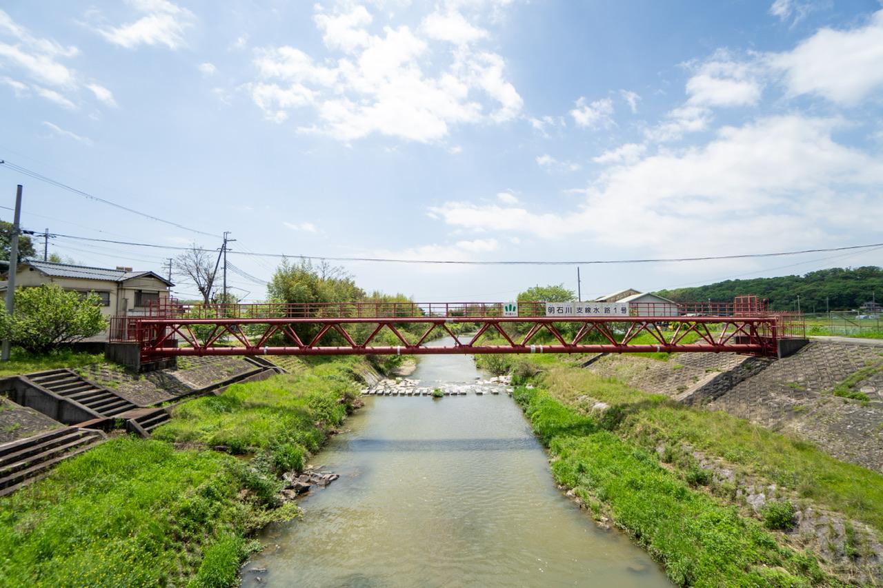 神戸市西区押部谷町細田の売買物件/少し歩いたところに流れる明石川
