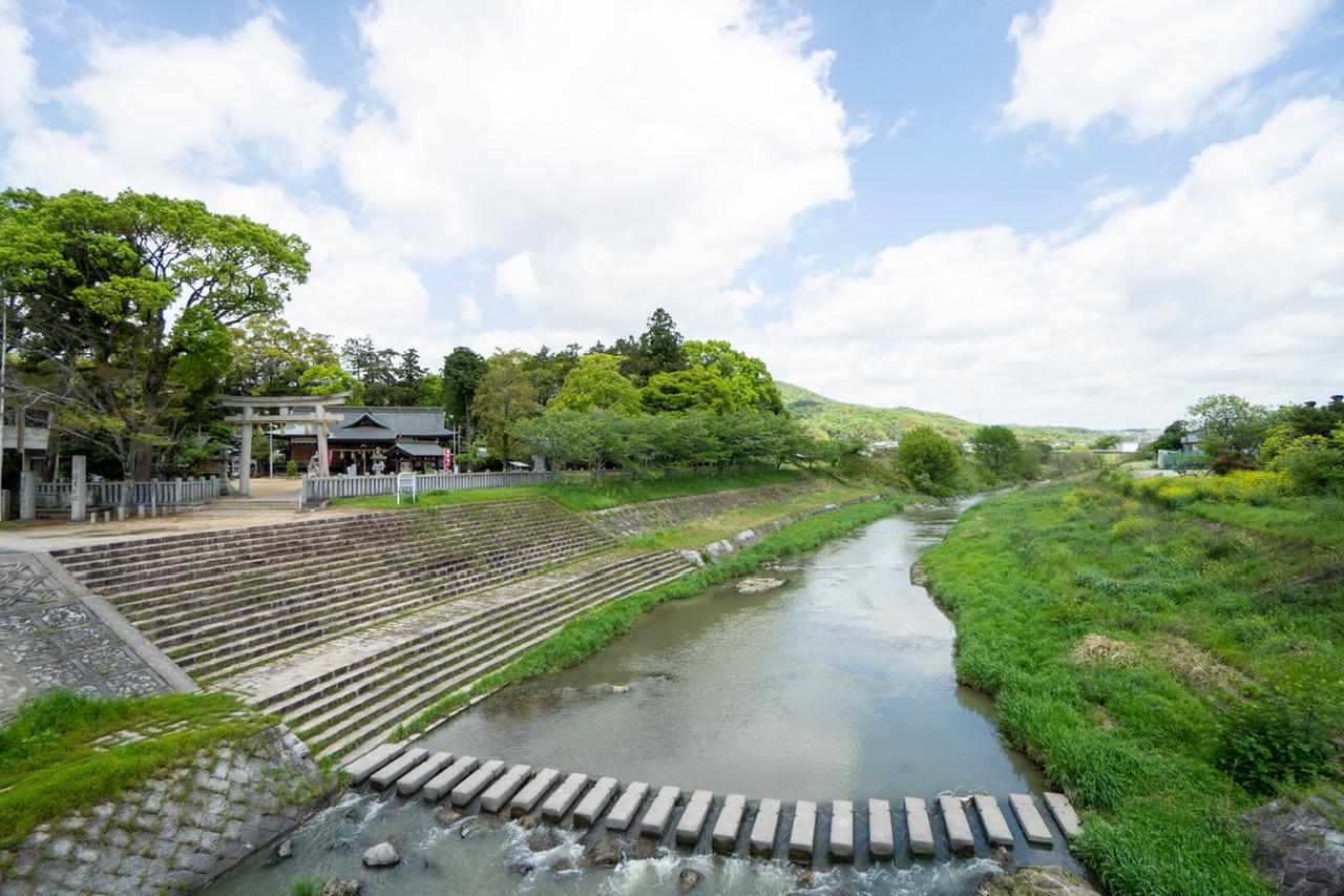神戸市西区押部谷町細田の売買物件/毎日散歩に来たい明石川の河川敷と神社