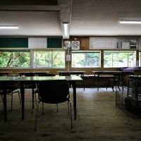 神戸市中央区神戸港地方字再度谷の売買物件/1階店舗区画から緑を望む