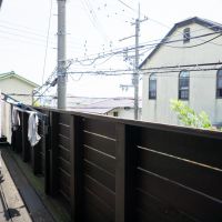 宝塚市仁川台の売買物件/ベランダはウッドデッキに