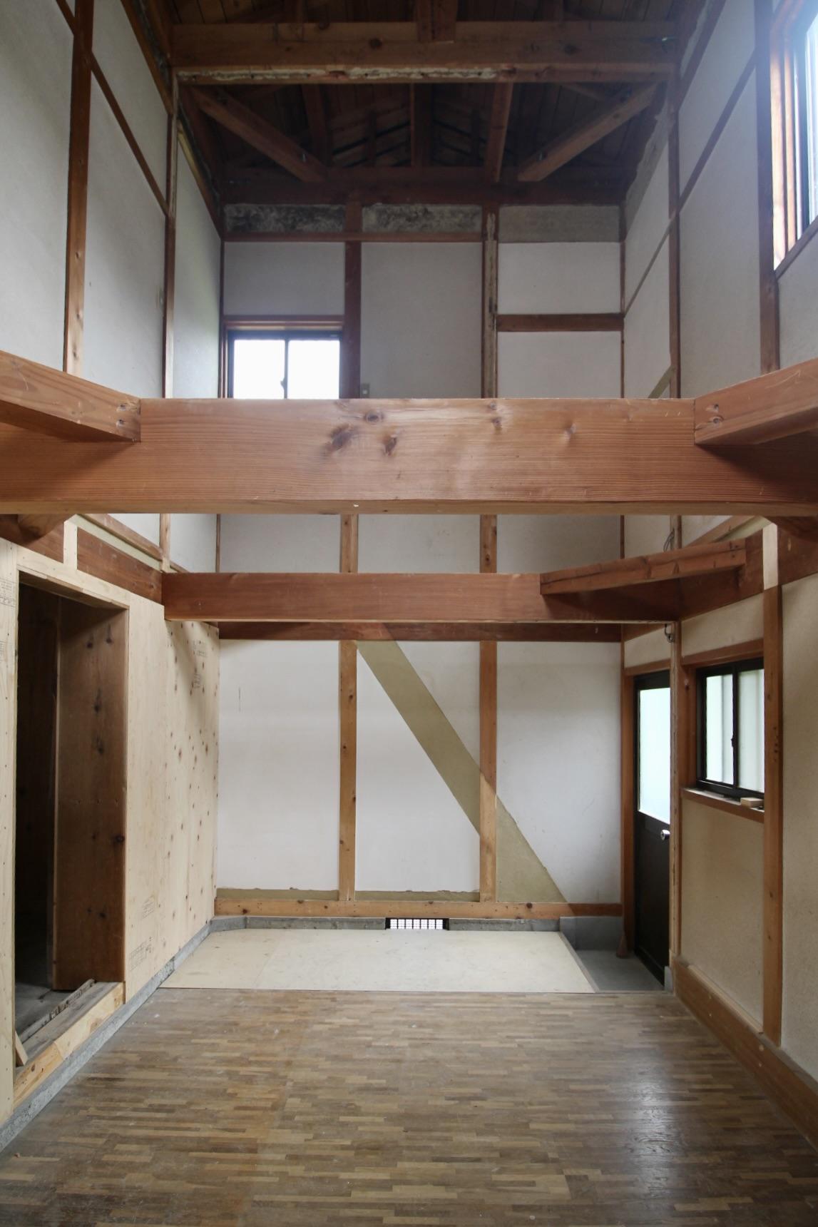 神戸市須磨区白川の賃貸物件/立派な梁があり、ロフトを作るのも良いかもしれません