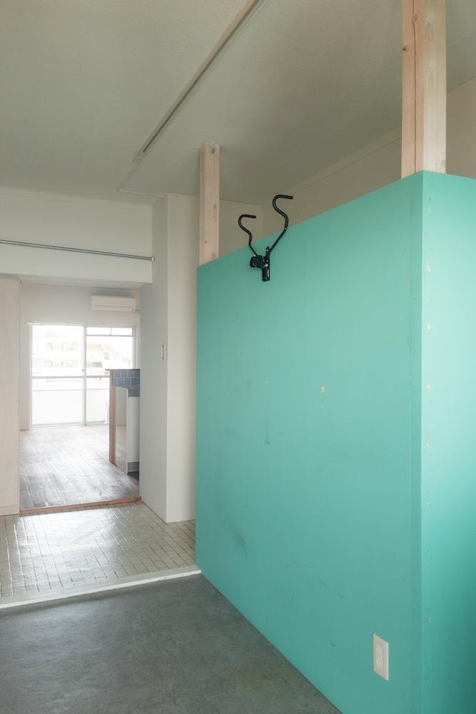 尼崎市道意町の賃貸物件/前回の入居者はミントグリーンに塗られていたみたい。このままお引き渡しです。