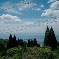 神戸市灘区六甲山町西谷山の売買物件/ベランダからの眺望、向こうに海が！