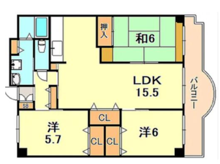 神戸市垂水区塩屋町の賃貸物件/※図面と現状が異なる場合には、現状を優先するものとします。