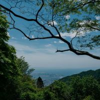 神戸市灘区六甲山町の売買物件/途中の曲がり角からの絶景