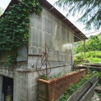 神戸市北区有野町唐櫃の売買物件/2階建ての農業用倉庫に蔦が這う
