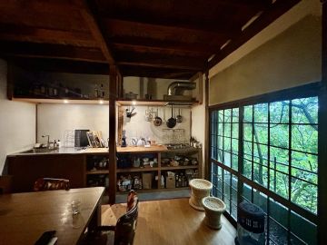神戸市兵庫区梅元町の賃貸物件/居間と緑と時々猫