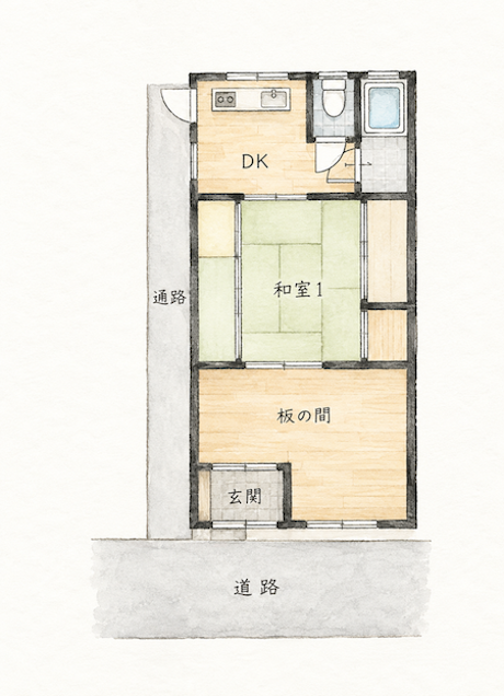 神戸市兵庫区千鳥町の賃貸物件/※図面と現状が異なる場合には、現状を優先するものとします。