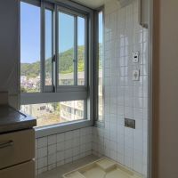 神戸市中央区北野町の賃貸物件/洗濯機置き場。
