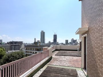 神戸市中央区北野町の賃貸物件/眺望デッキの部屋