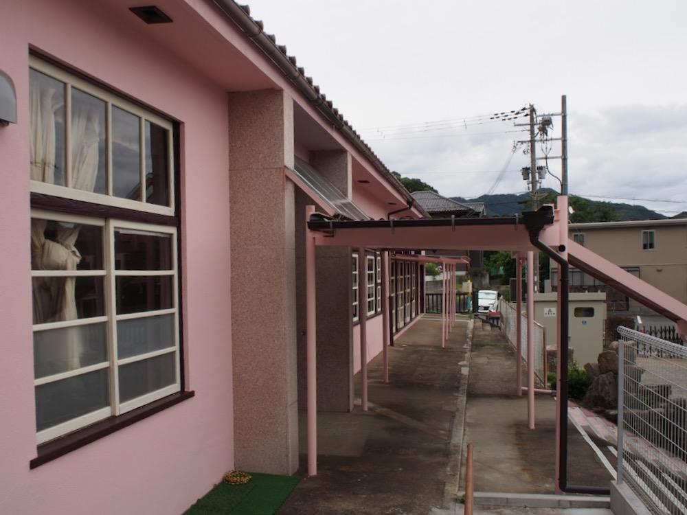 宍粟市山崎町の賃貸物件/北棟園舎の園庭側から