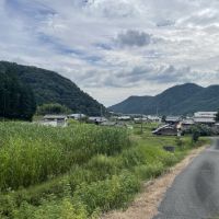 姫路市夢前町芦田の売買物件/敷地に至る道は細い農道です。
