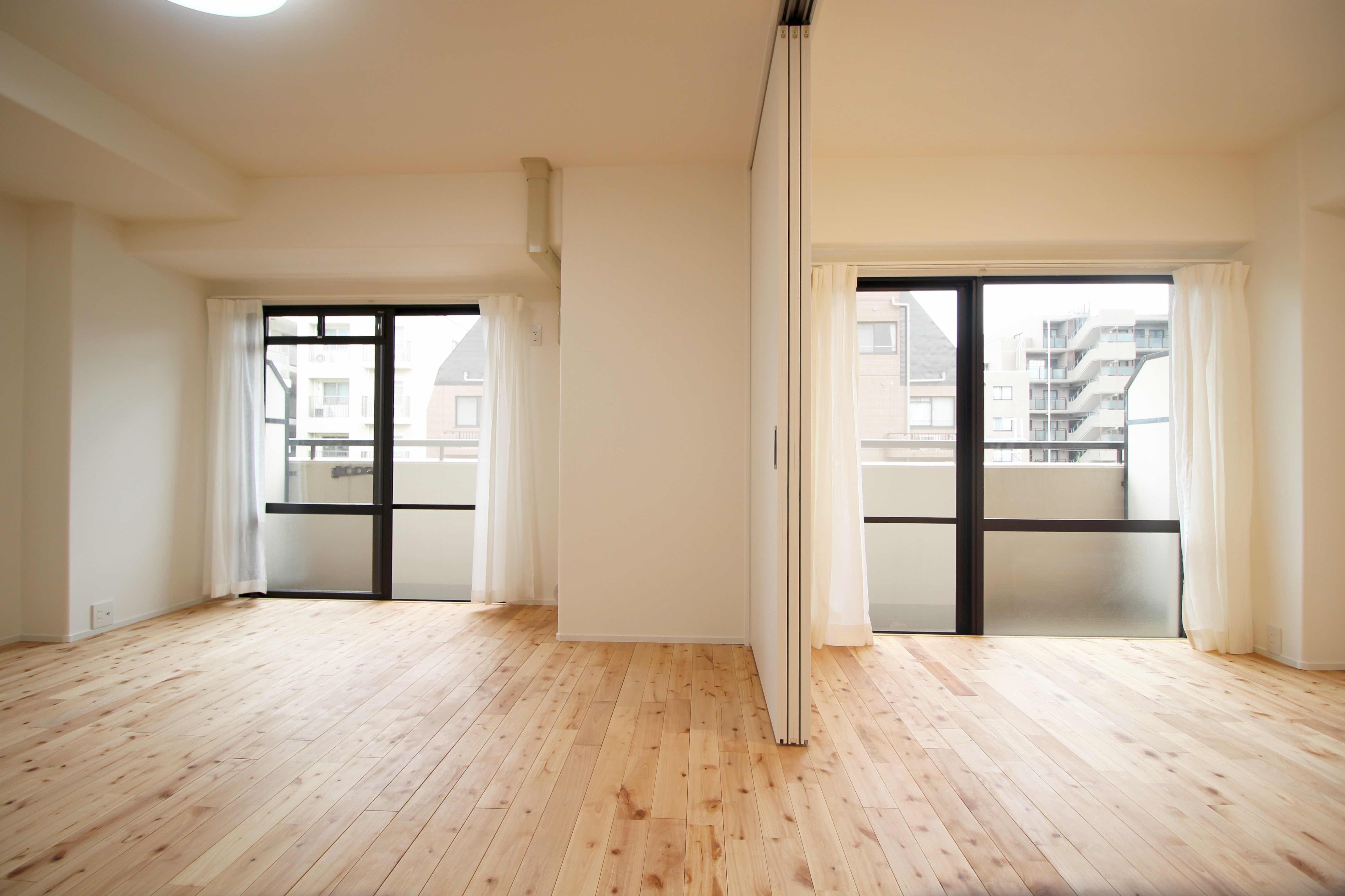 西宮市老松町の賃貸物件/部屋の中いっぱいに光が充満します