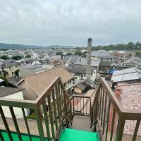 京都市左京区下鴨上川原町の売買物件/屋上から階段を降りる時はちょっとしたスリル