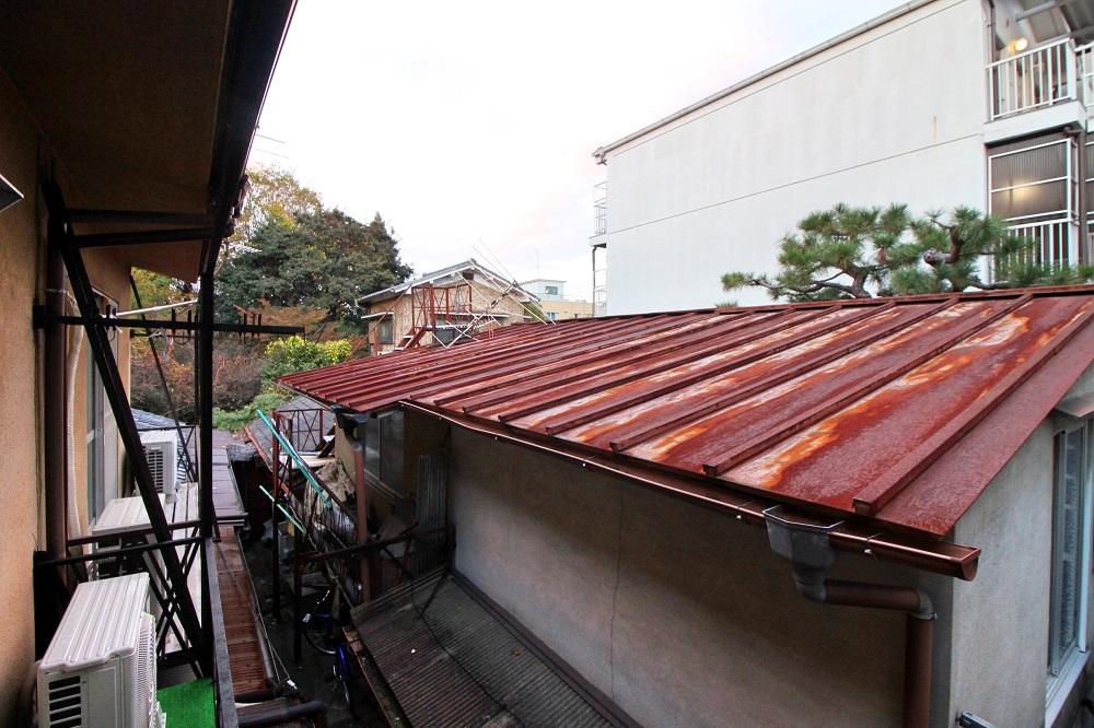 京都市上京区下長者町通土屋町西入二本松町の売買物件/東にあるバルコニーから（写真は前回募集時のもの）