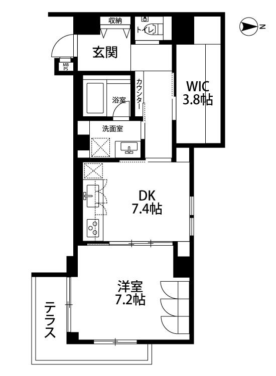 京都市中京区東洞院通二条下ル瓦之町373の賃貸物件