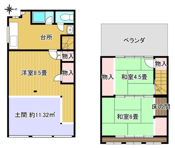 京都市北区紫竹西桃ノ本町の賃貸物件