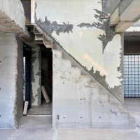 京都市左京区北白川久保田町の賃貸物件/階段の上3段は少し緊張感を覚えます。