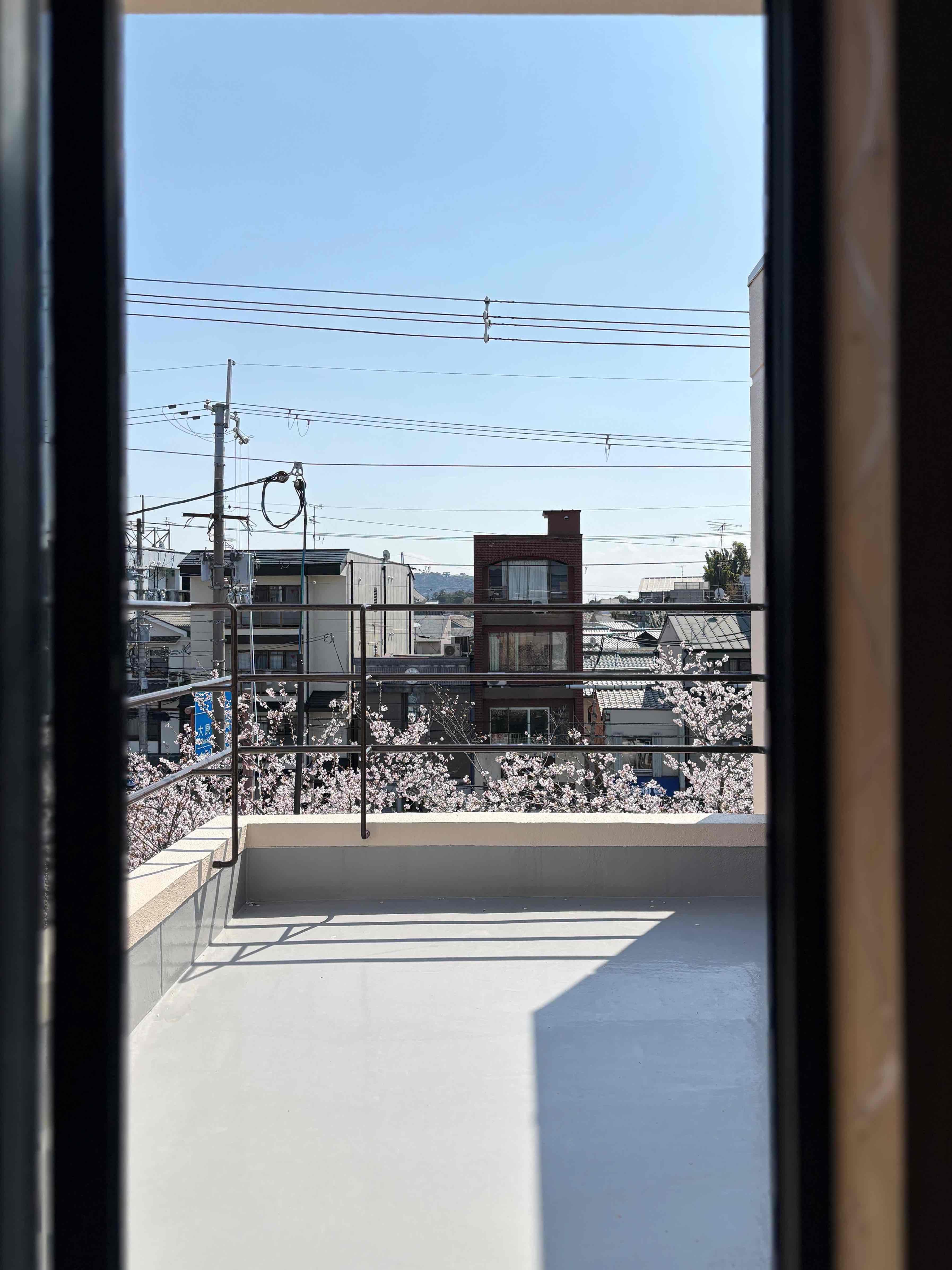 京都市左京区北白川久保田町の賃貸物件/バルコニーもあります