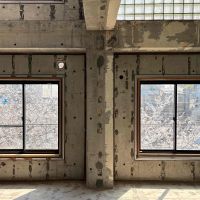 京都市左京区北白川久保田町の賃貸物件/本物件の南側に琵琶湖疎水が流れています。窓の先には桜がこちらに伸びています。