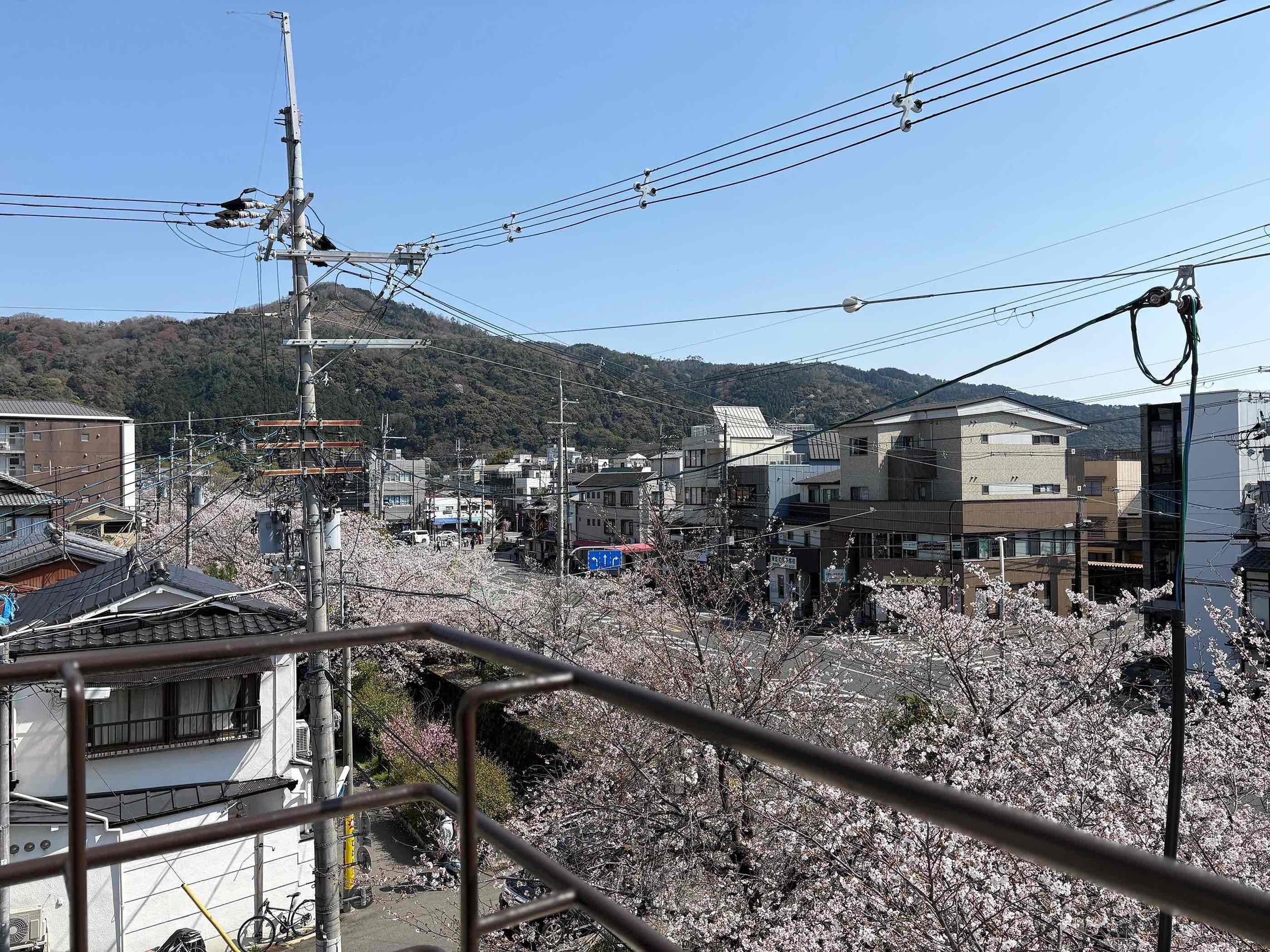 京都市左京区北白川久保田町の賃貸物件/バルコニーからは大文字がスカッとな眺められます
