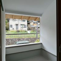 京都市左京区修学院檜峠町の賃貸物件/C号室｜2階のバルコニーはゆったりめ
