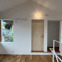京都市左京区修学院檜峠町の賃貸物件/D号室（済）｜正面のドアがサニタリーで、右側は収納スペース