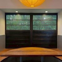 京都市右京区嵯峨鳥居本小坂町の売買物件/建具を外すと南側の小さな庭が望める