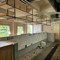 京都市左京区北白川久保田町29-9の賃貸物件/厨房は客席より高い位置