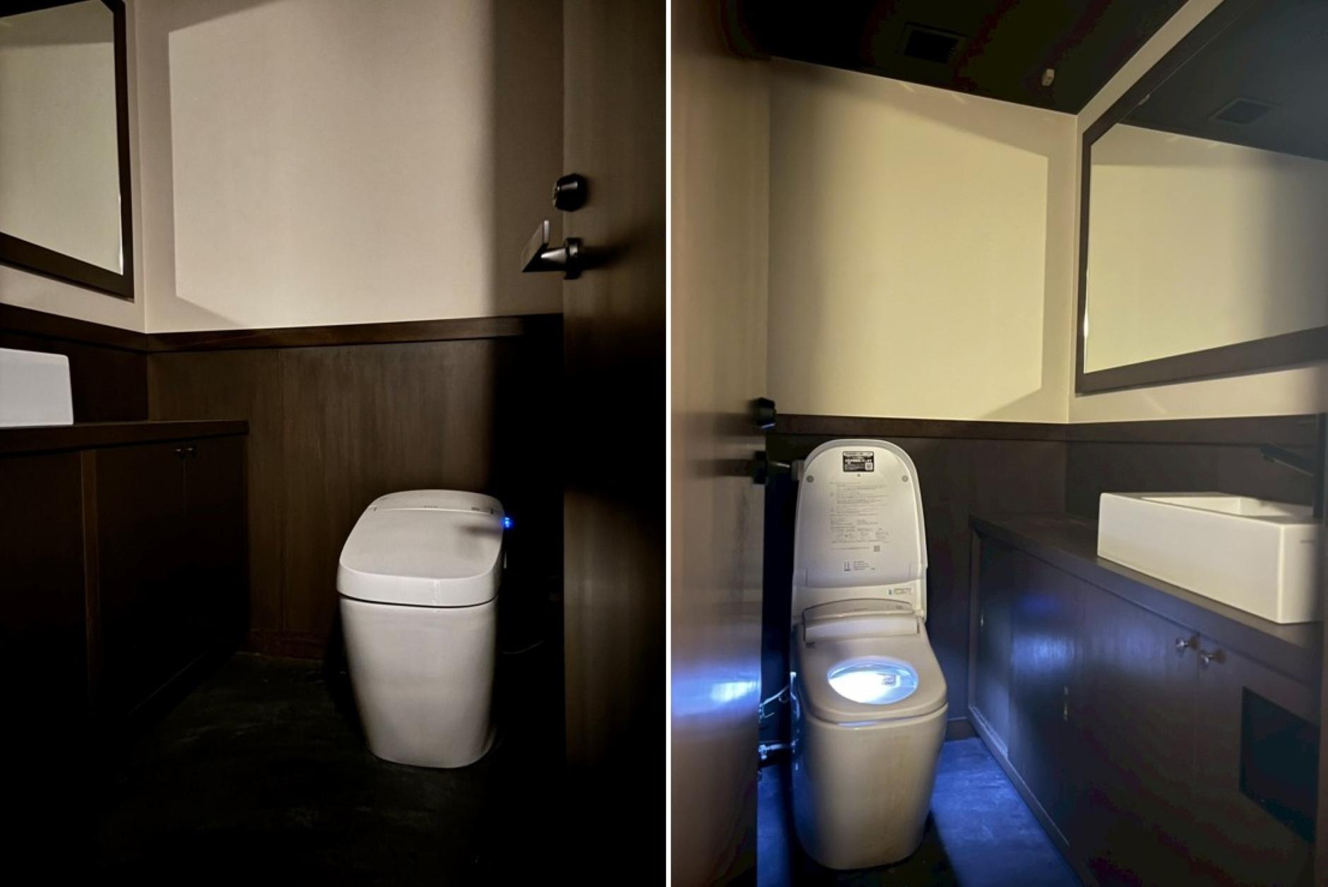 京都市上京区浄福寺通上立売上る大黒町705、709番地の賃貸物件/トイレは並んで2か所。