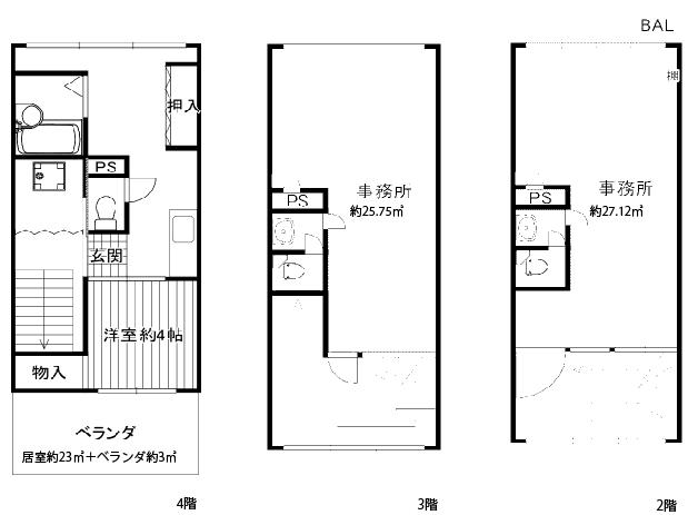 京都市中京区富小路竹屋町上る桝屋町325-2 の賃貸物件