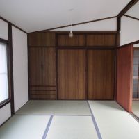 京都市東山区五条橋東の賃貸物件/この壁面がすべて収納です。