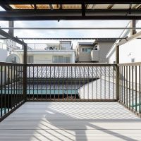 京都市中京区松竹町130-1の賃貸物件/母屋にあるベランダは広め